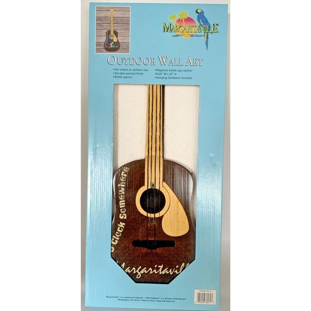 Margaritaville Guitar Bottle Opener Jimmy Buffet 5 O'Clock Somewhere Parrot Head